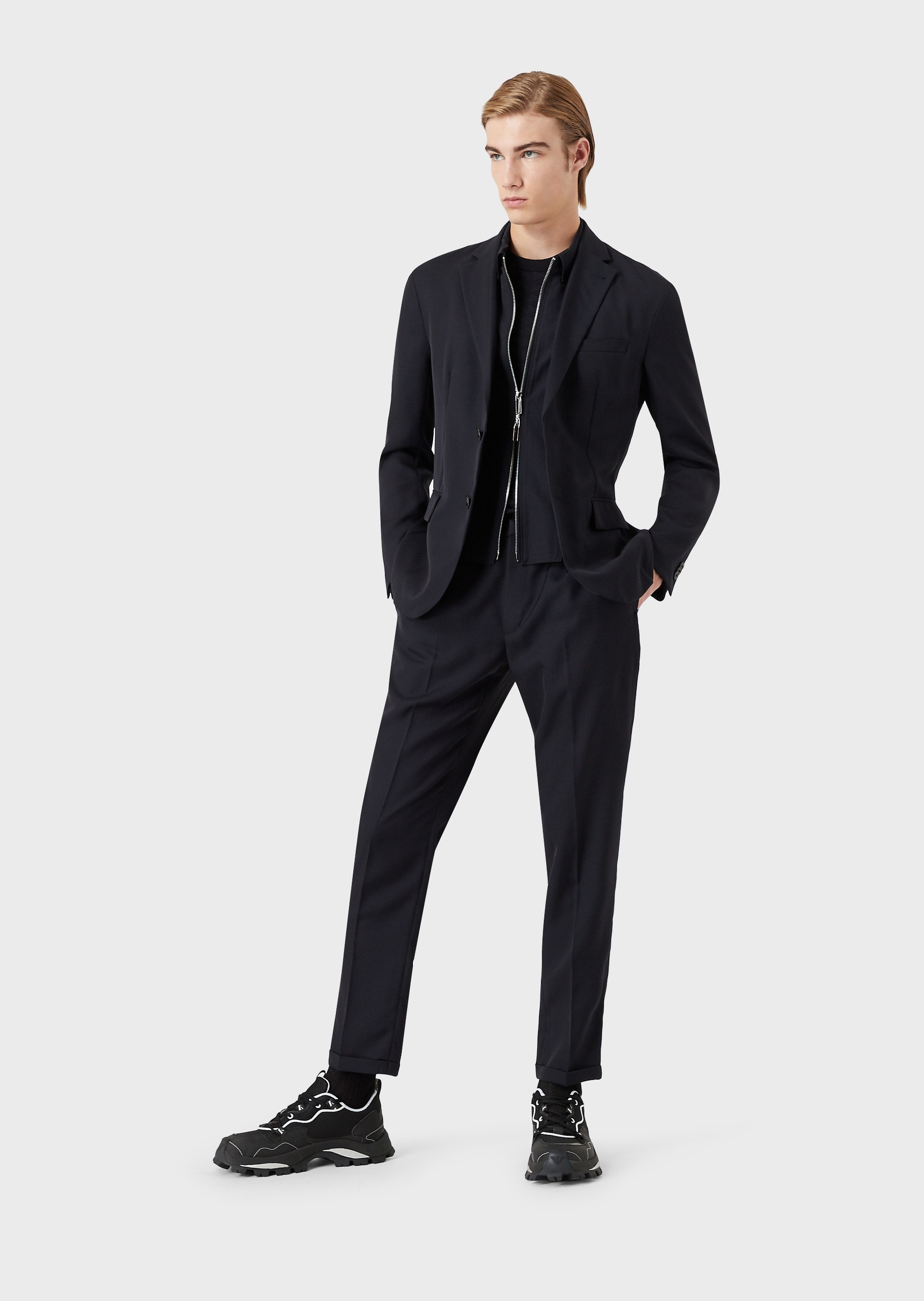 Emporio Armani 别致提花短袖T恤