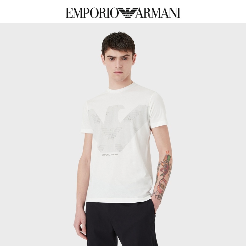 Emporio Armani 个性印花棉质T恤
