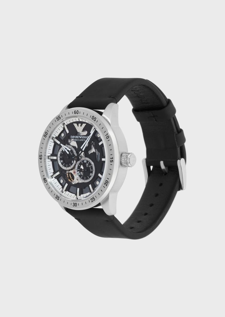 Emporio Armani 经典徽标机械腕表