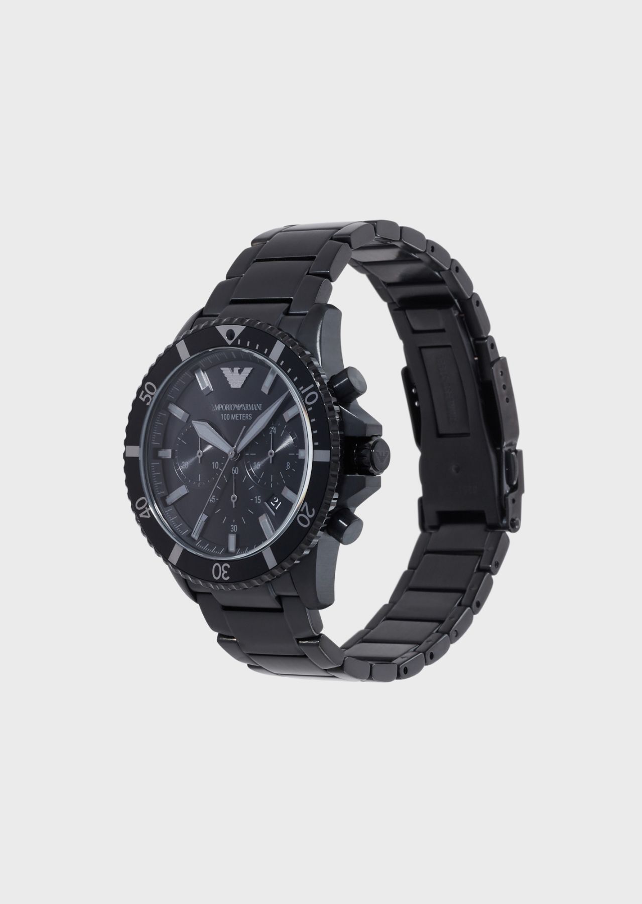 Emporio Armani 潮酷钢带石英腕表