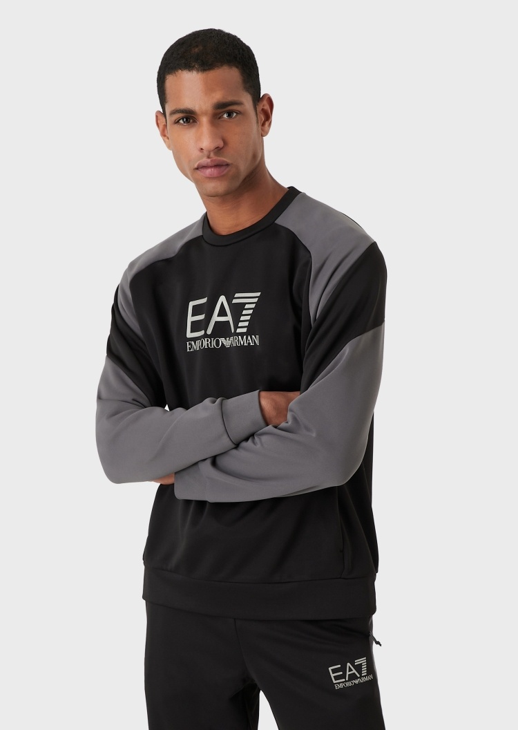 EA7 舒适面料圆领卫衣