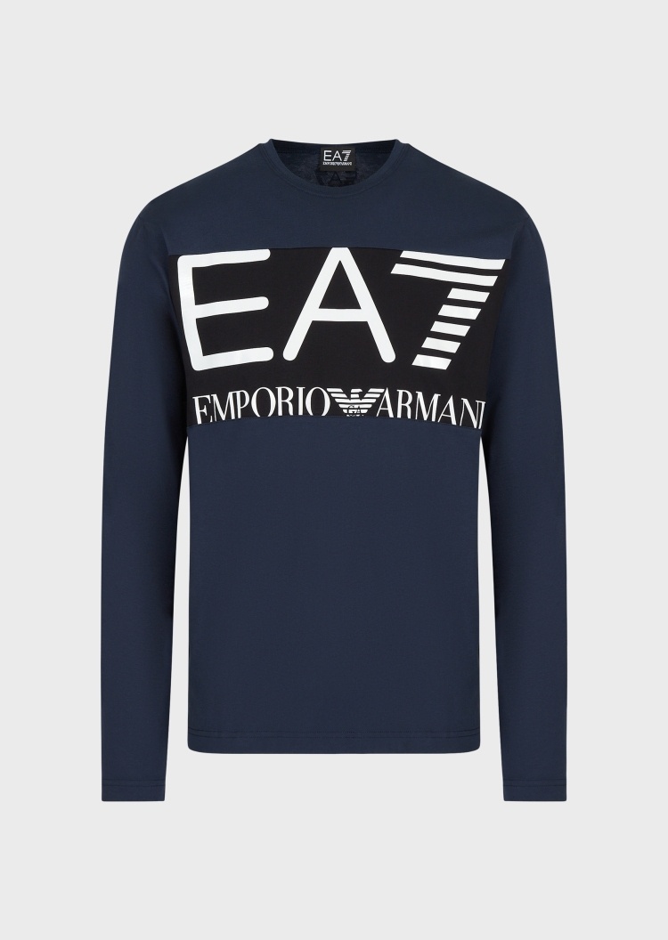 EA7 醒目徽标长袖T恤