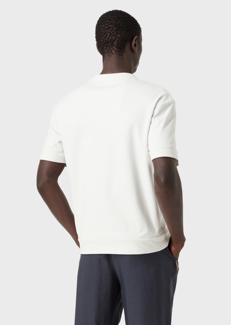 Giorgio Armani 柔软刺绣短袖T恤