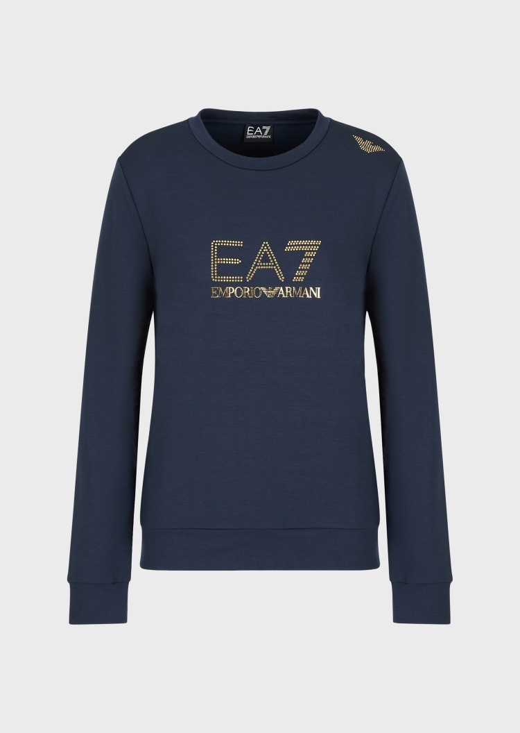 EA7 印花LOGO棉质卫衣