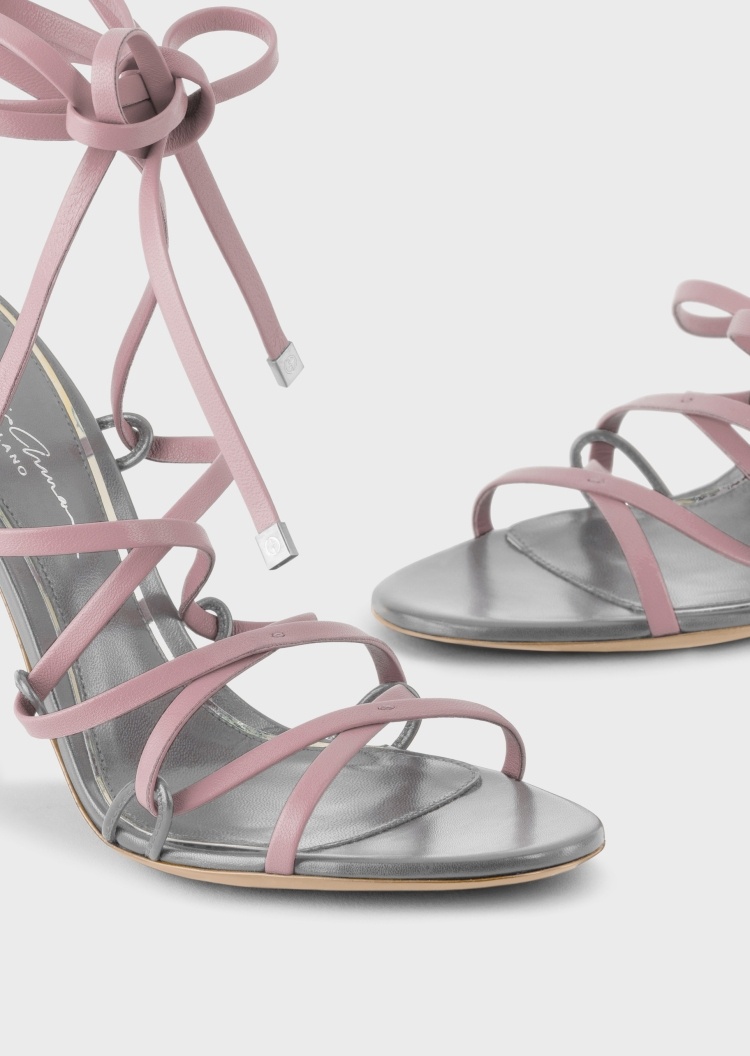 Giorgio Armani 时尚光滑皮革凉鞋