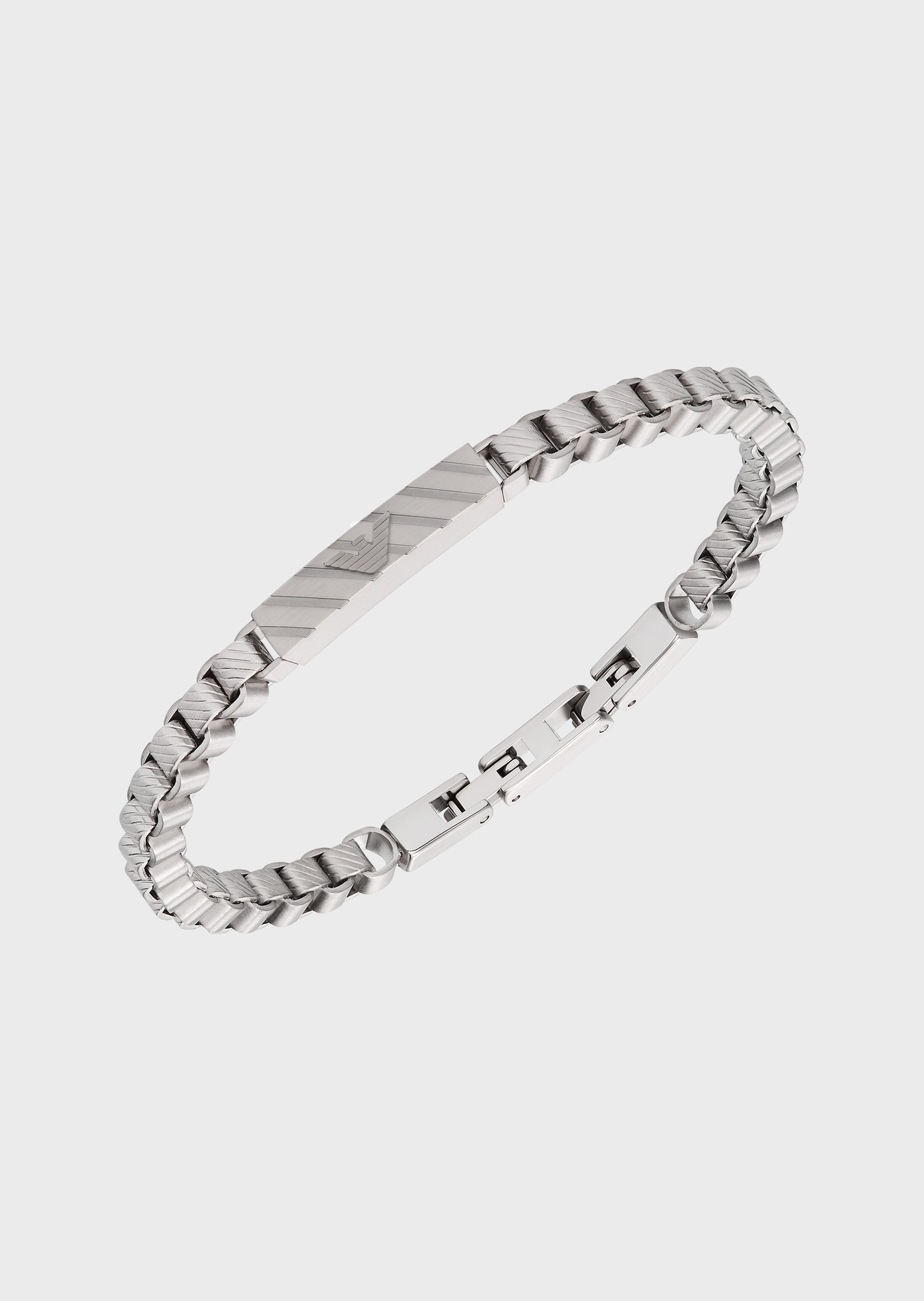 Emporio Armani 鹰标潮酷钢质手链