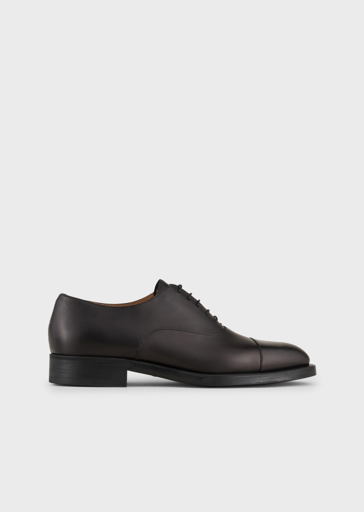 Giorgio Armani 复古系带皮革正装鞋
