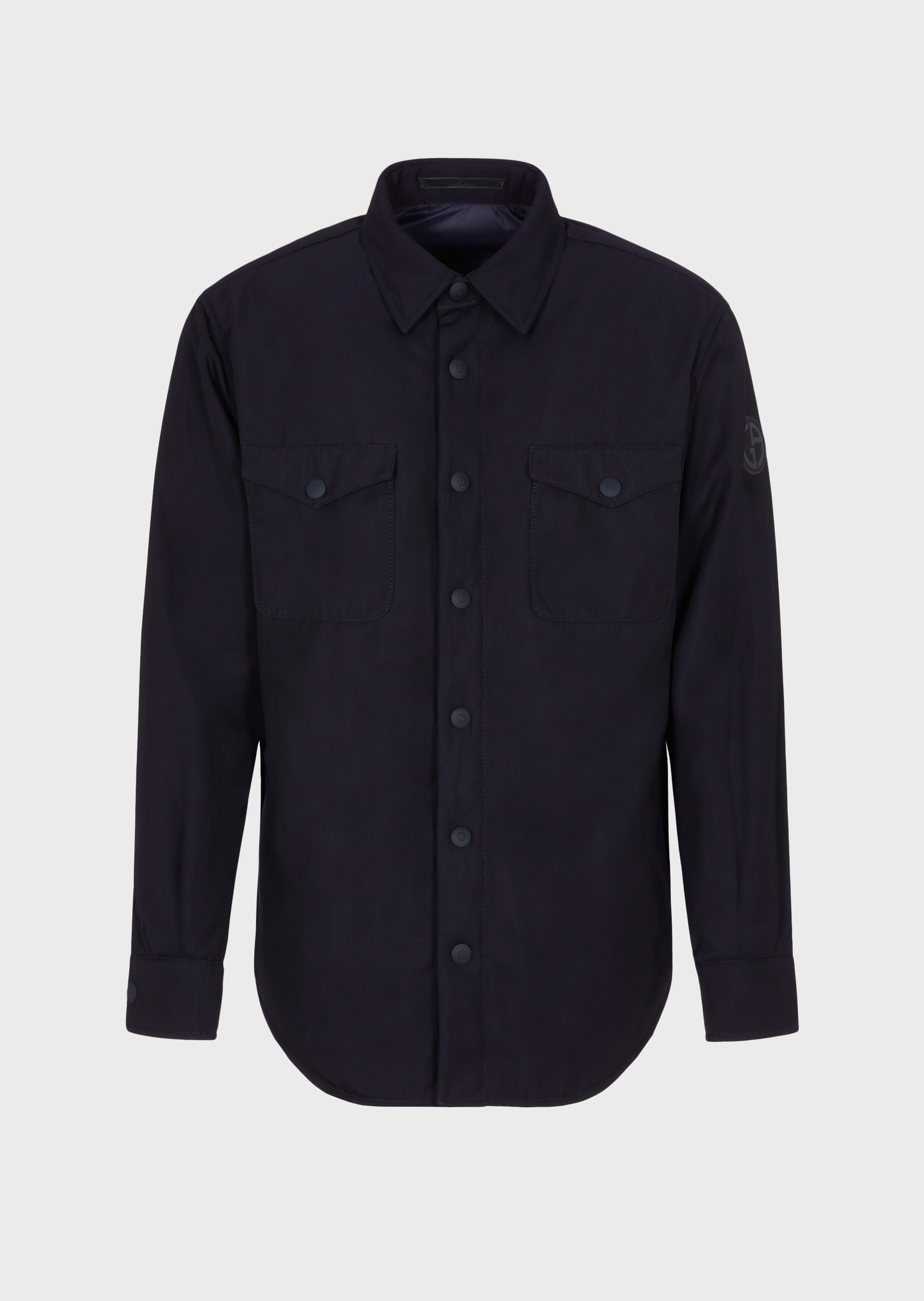Giorgio Armani 斜纹衬衫式棉服