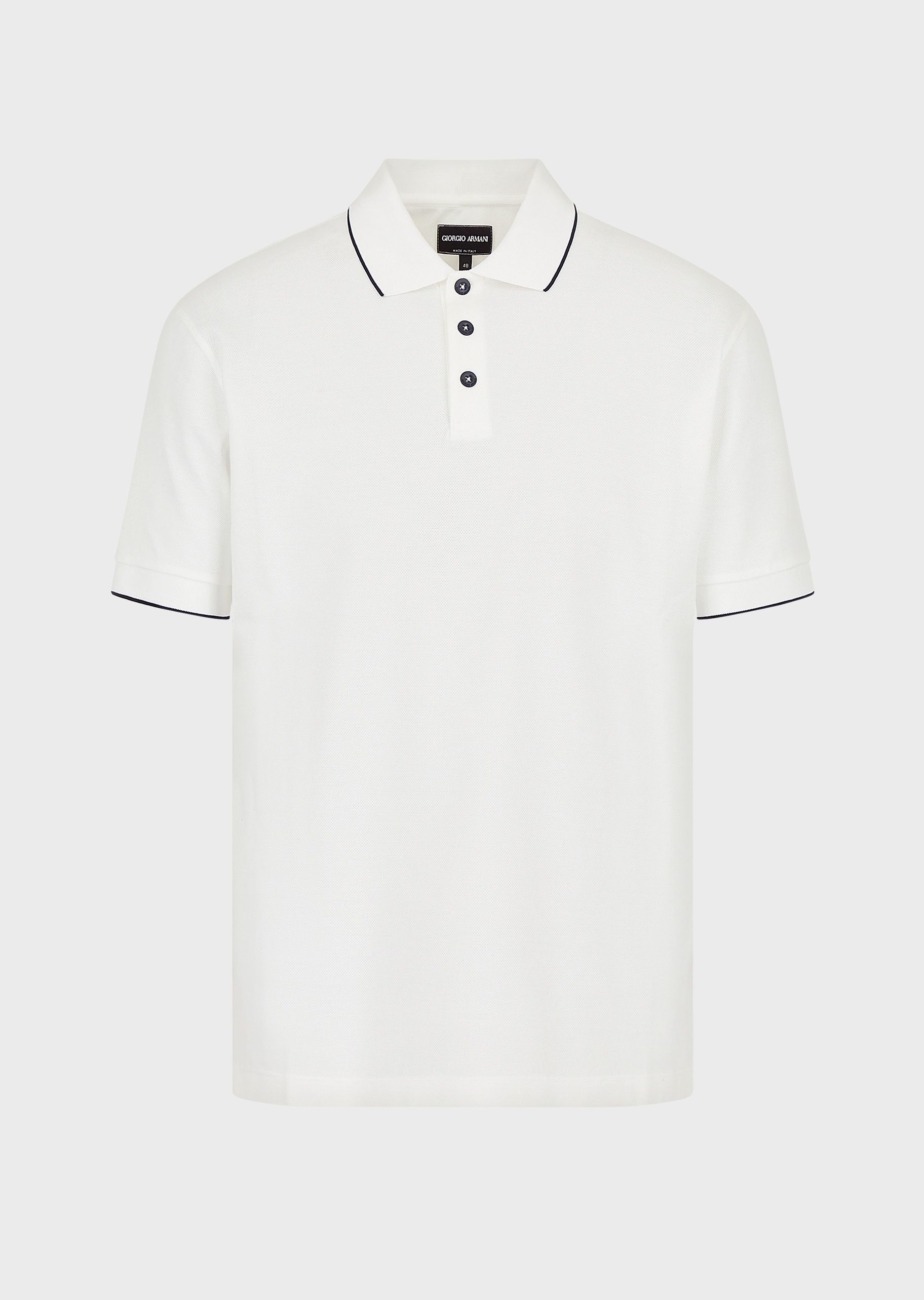 Giorgio Armani 棉质短袖POLO衫