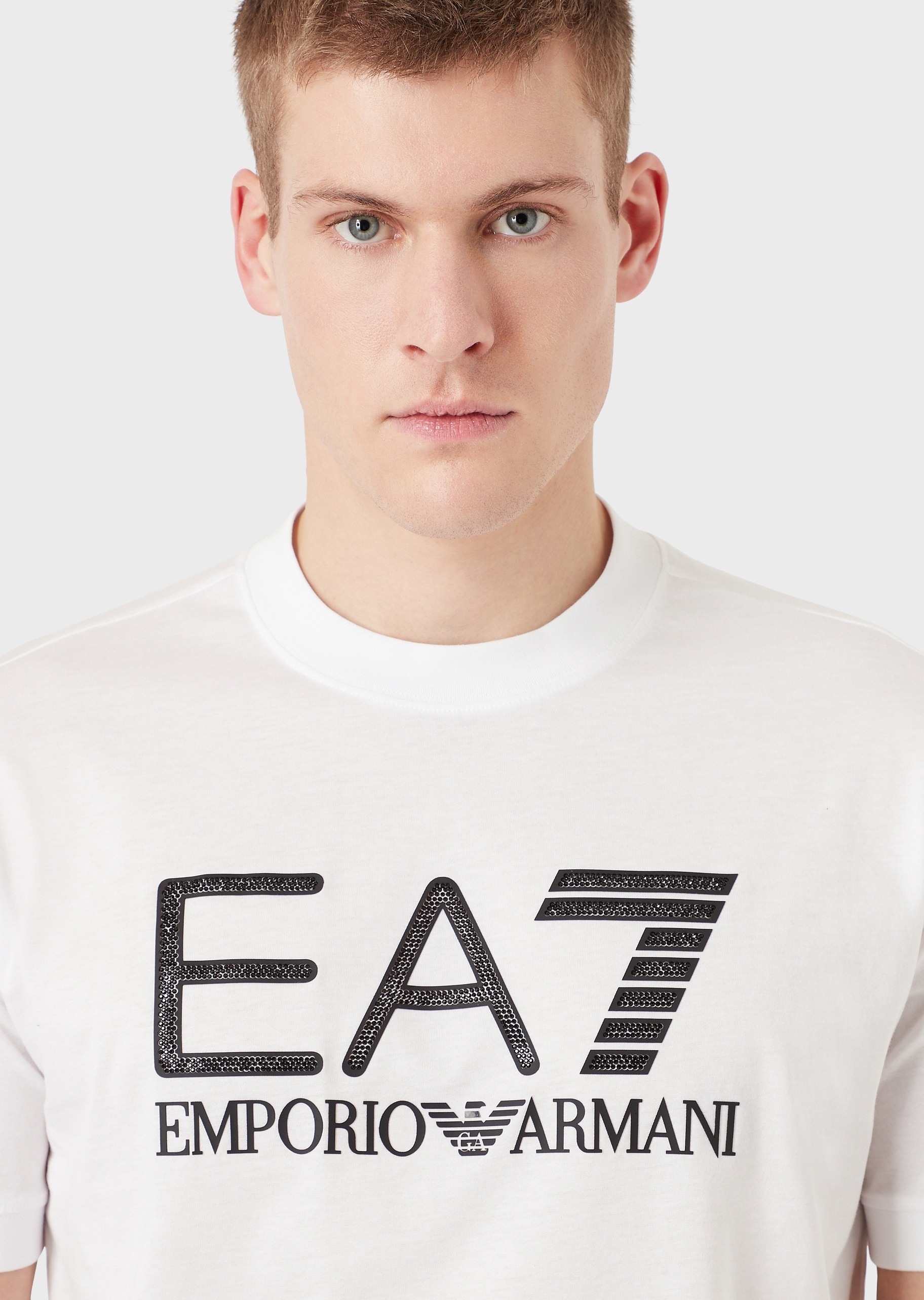 EA7 圆领柔软短袖T恤