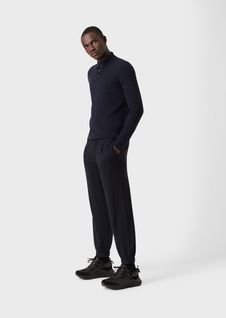 Giorgio Armani 长袖经典POLO衫