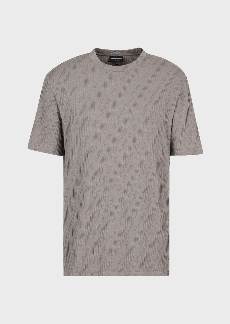 Giorgio Armani 几何图案圆领T恤