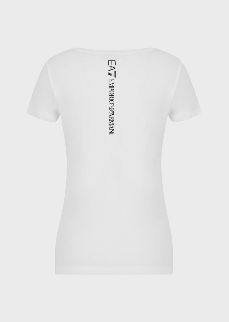 EA7 圆领修身短袖T恤