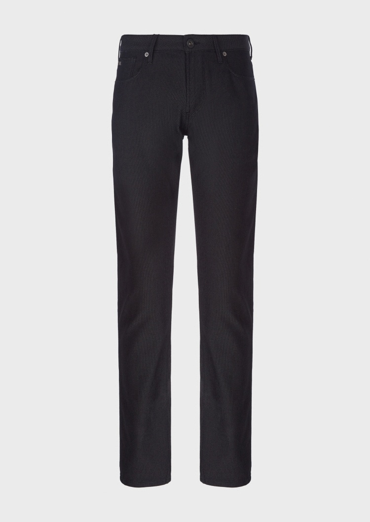 Emporio Armani 纹理色织面料裤装