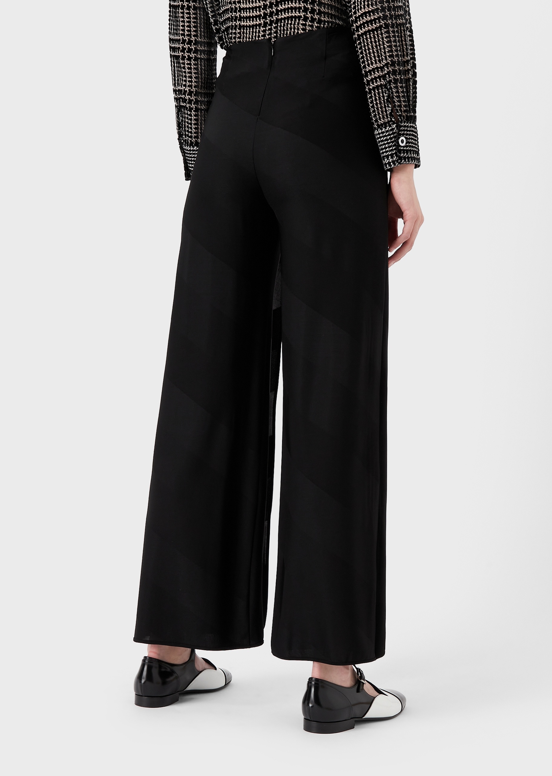 Giorgio Armani 女士垂坠轻盈阔腿裤