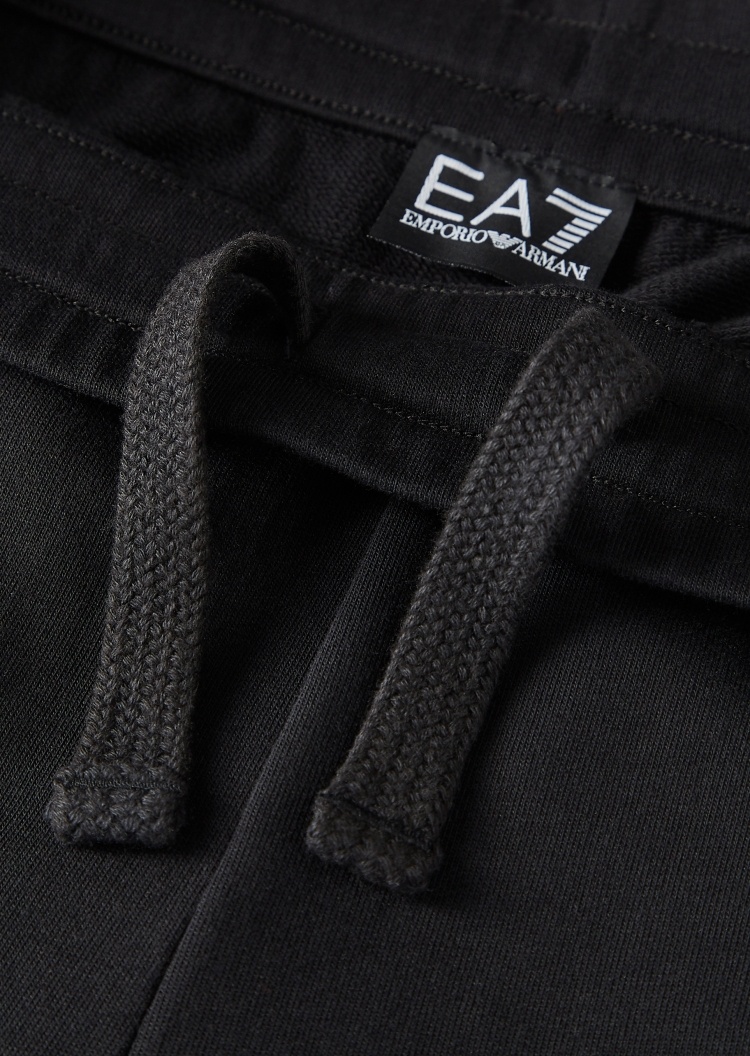 EA7 棉质抽绳慢跑裤