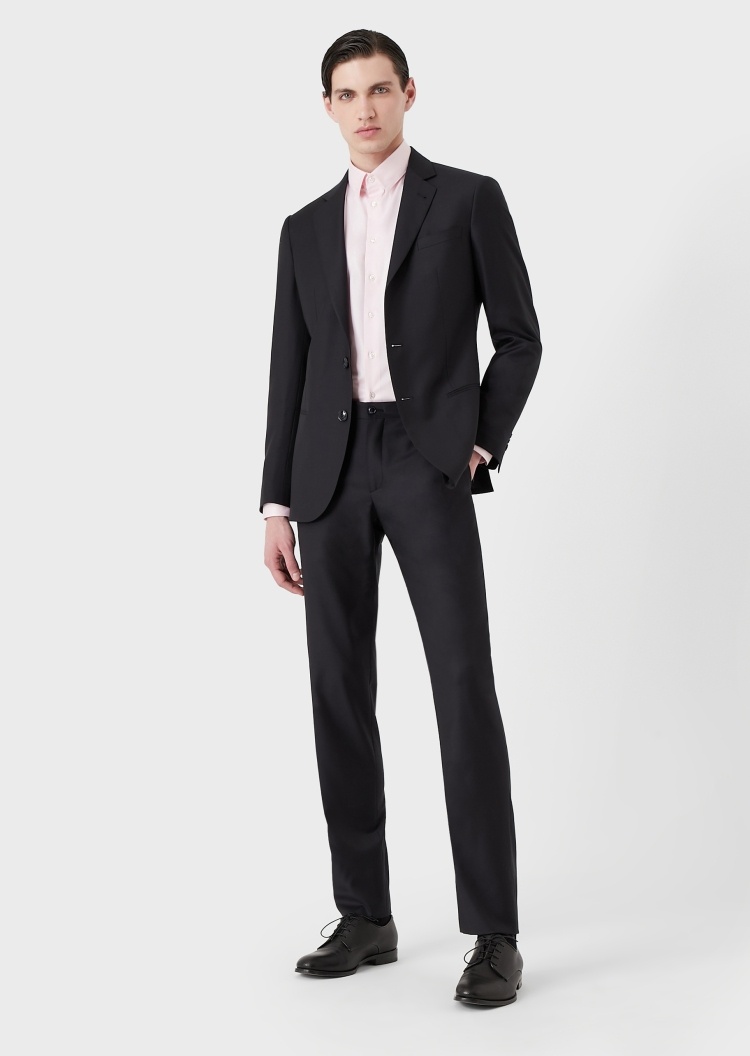 Giorgio Armani 羊毛单排扣西装套装