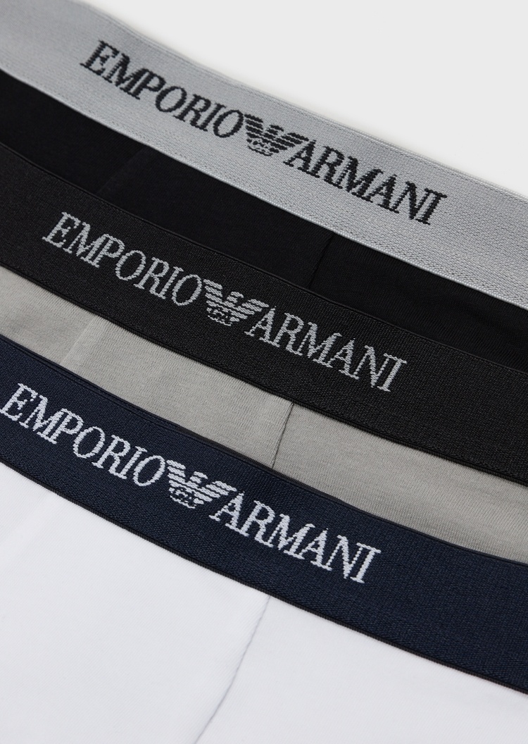 Emporio Armani 三条装舒适中腰内裤