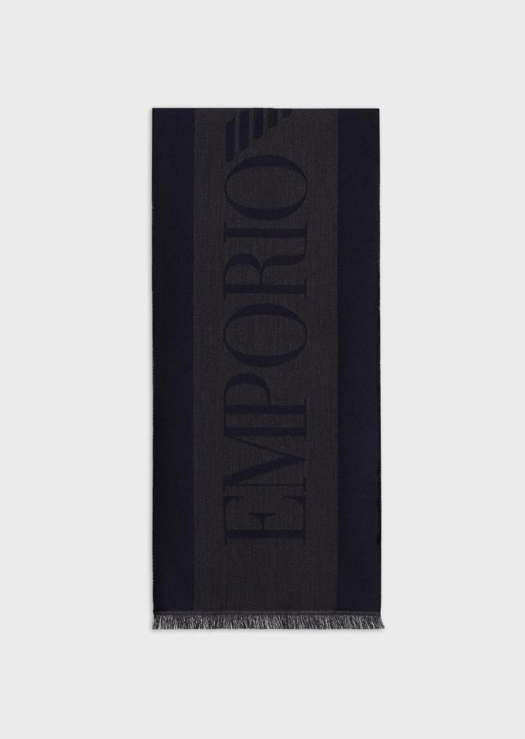 Emporio Armani 精美长款羊毛围巾