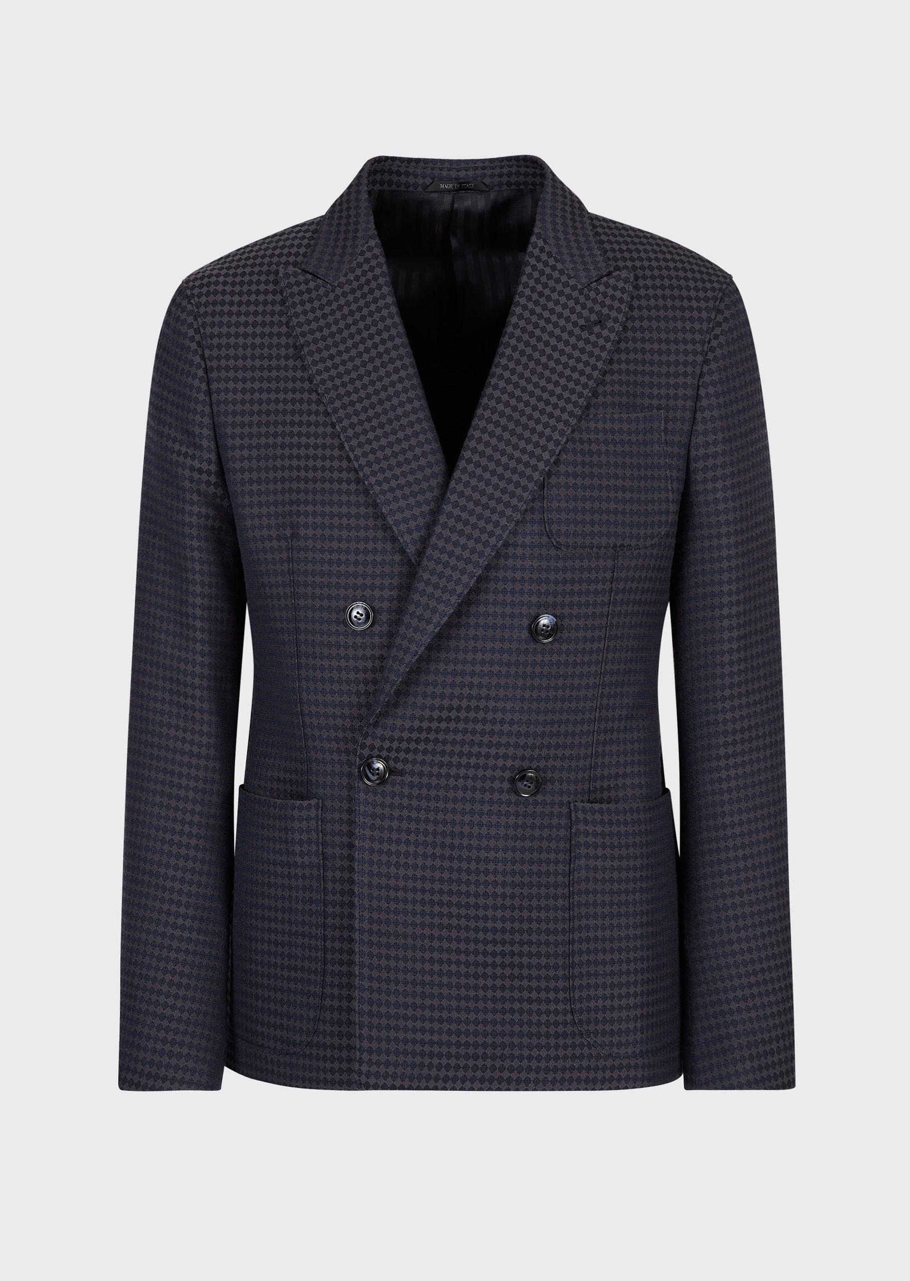 Giorgio Armani 几何双排扣西装夹克