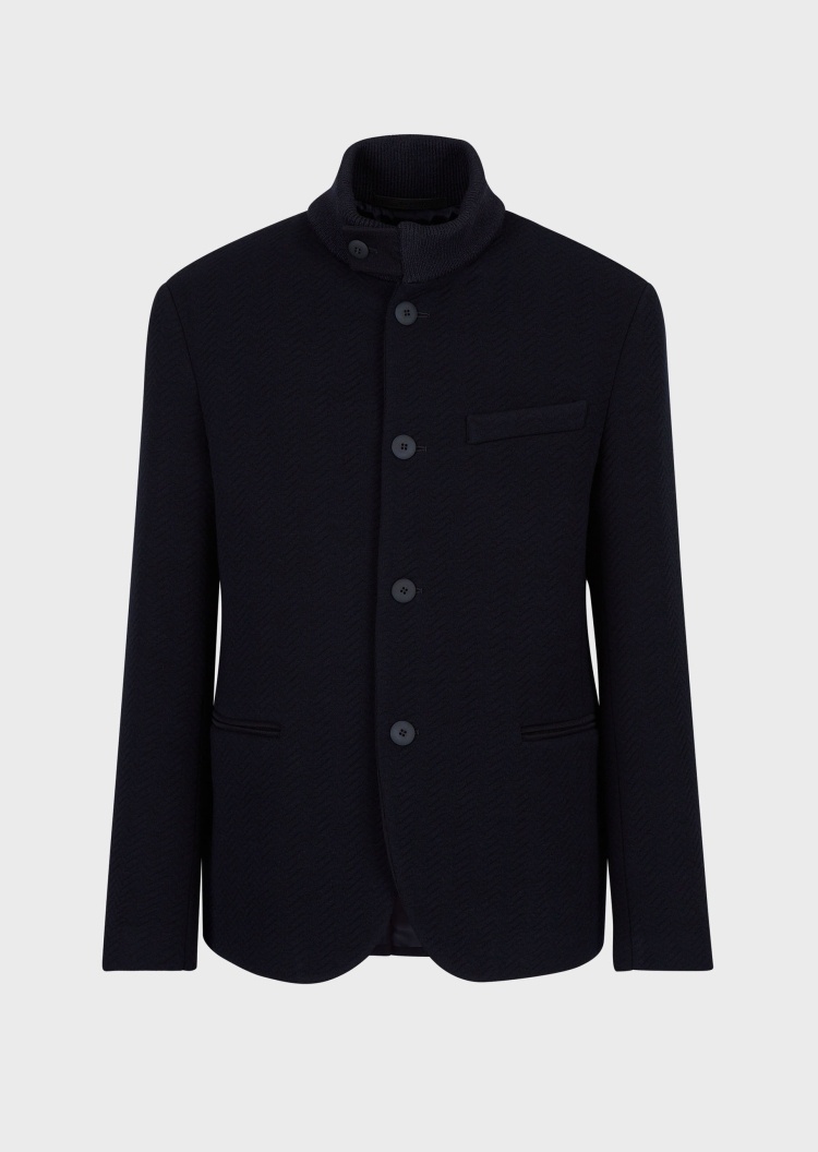Giorgio Armani 单排扣弹力时尚夹克