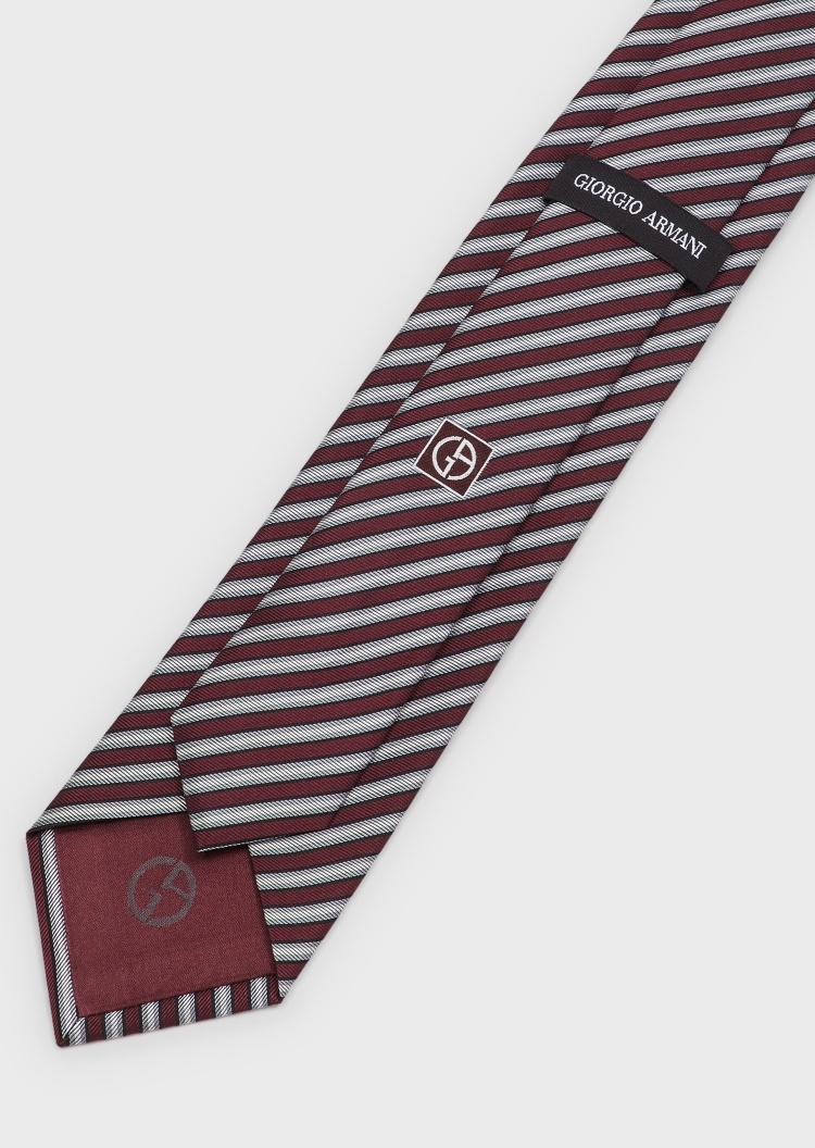 Giorgio Armani 斜条纹桑蚕丝领带
