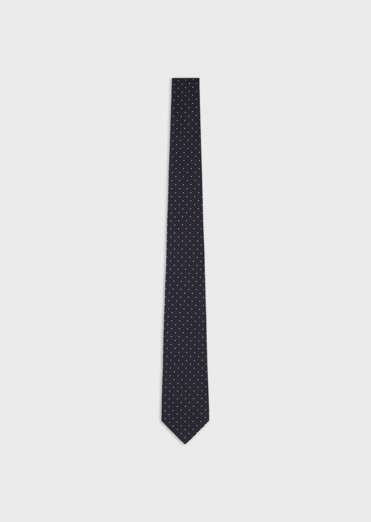 Giorgio Armani 波点图案真丝领带