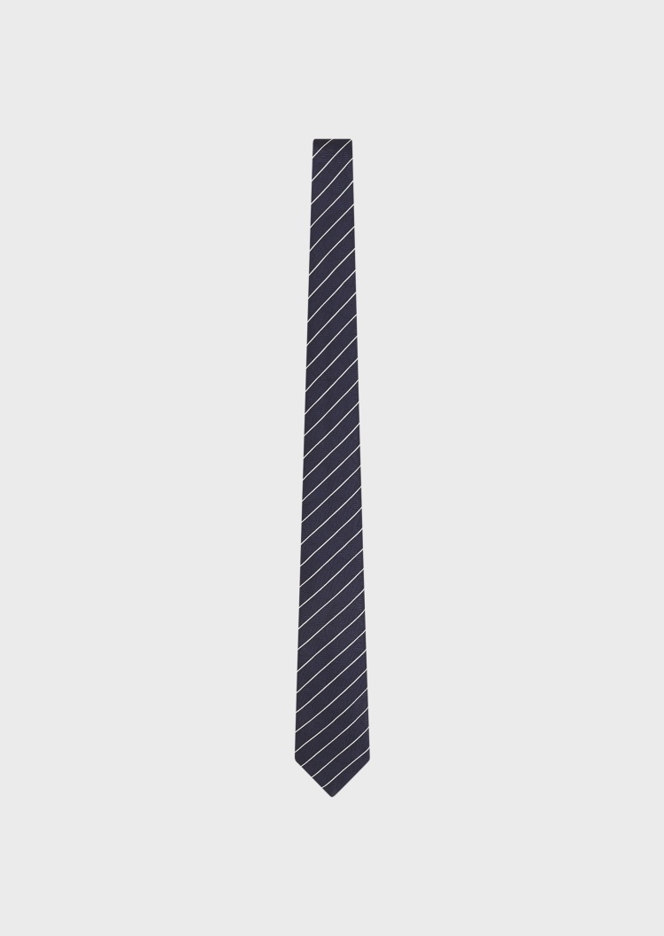 Giorgio Armani 图案桑蚕丝领带 