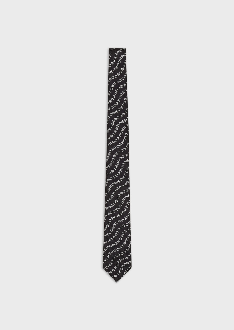 Giorgio Armani 通体徽标领带 