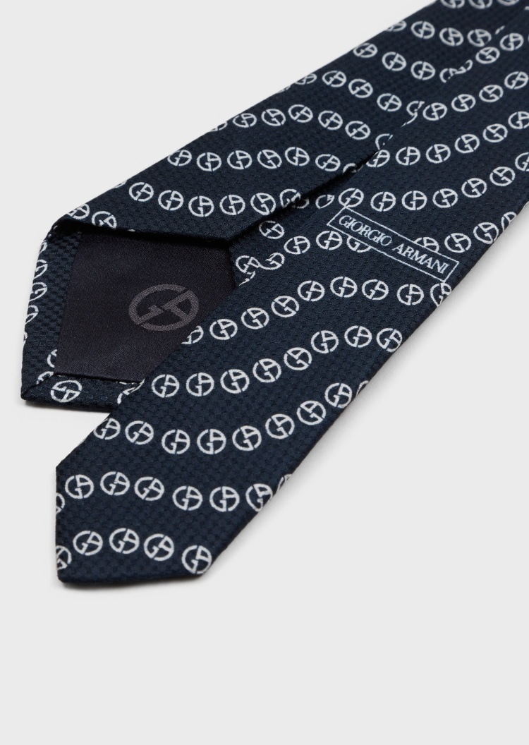 Giorgio Armani 通体徽标领带 