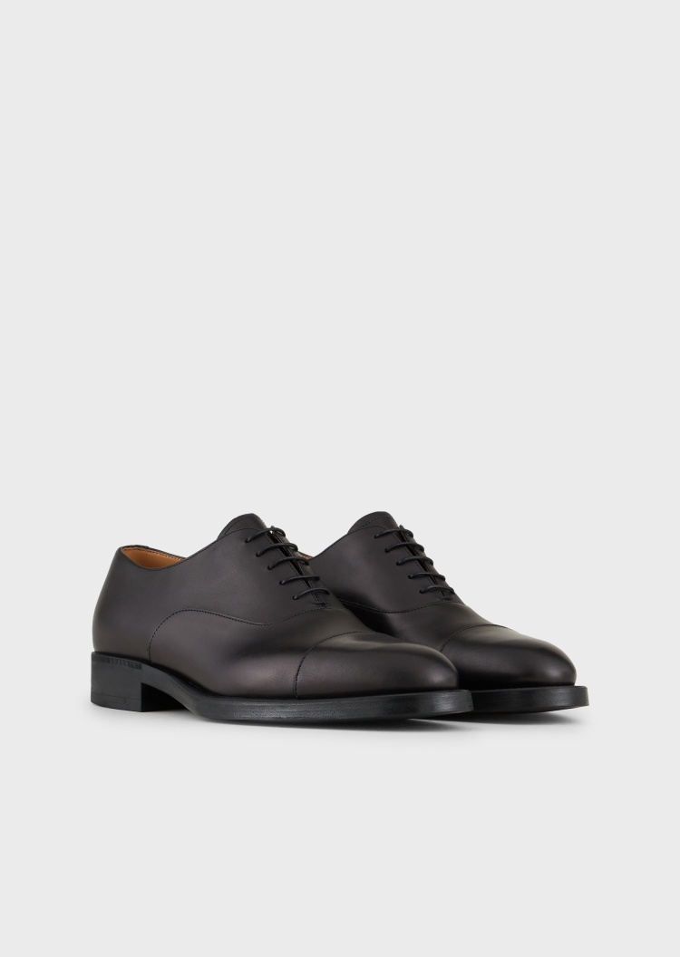 Giorgio Armani 系带皮革正装鞋