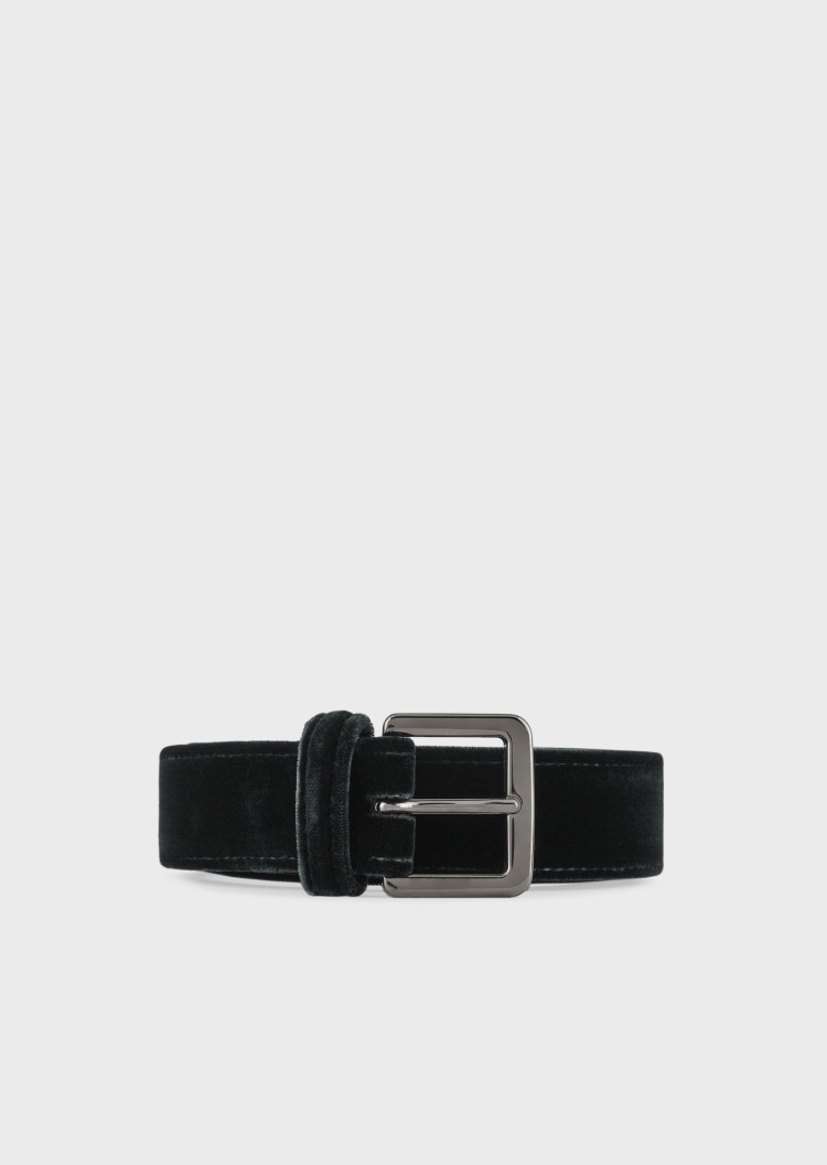 Giorgio Armani 绒面方形扣时尚腰带