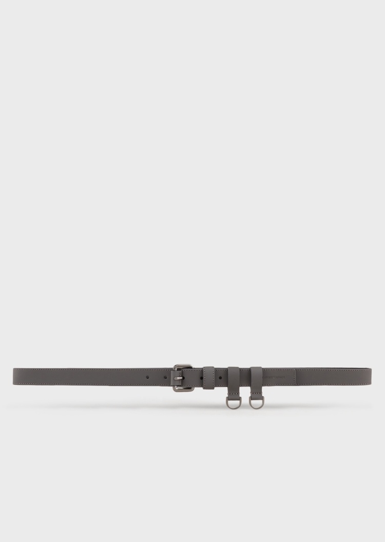Emporio Armani 经典LOGO方扣腰带