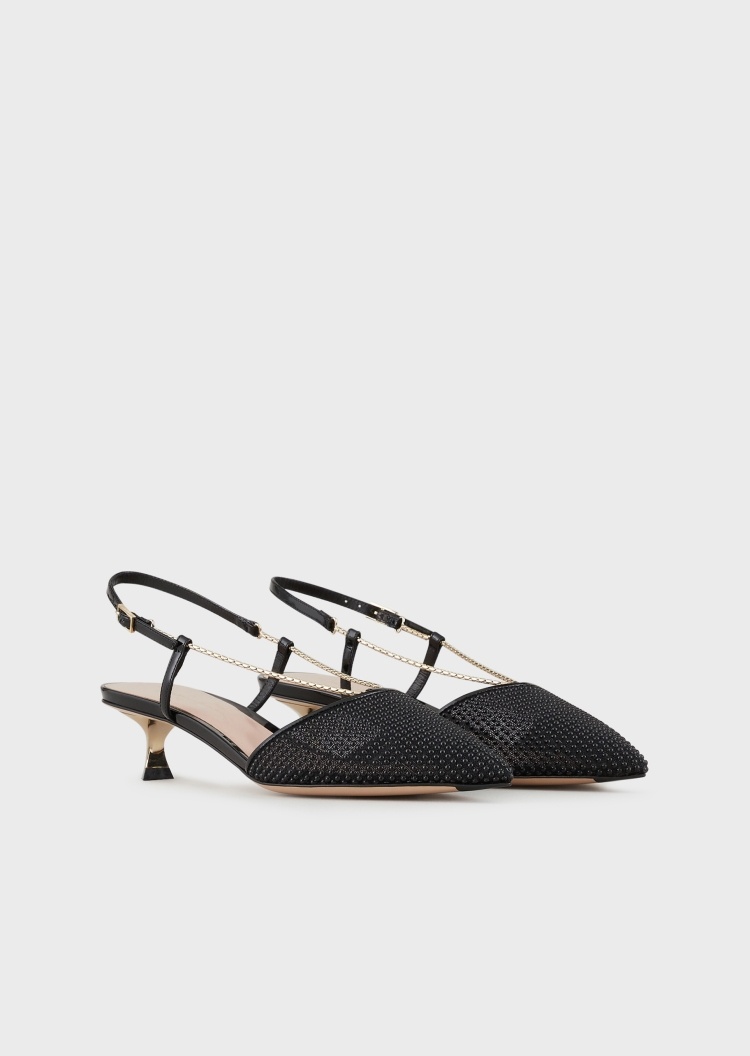 Giorgio Armani 链条珍珠高跟鞋