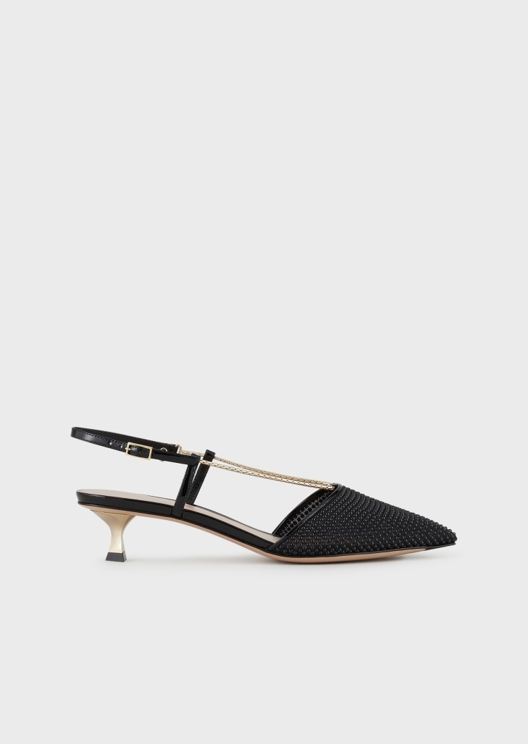 Giorgio Armani 链条珍珠高跟鞋