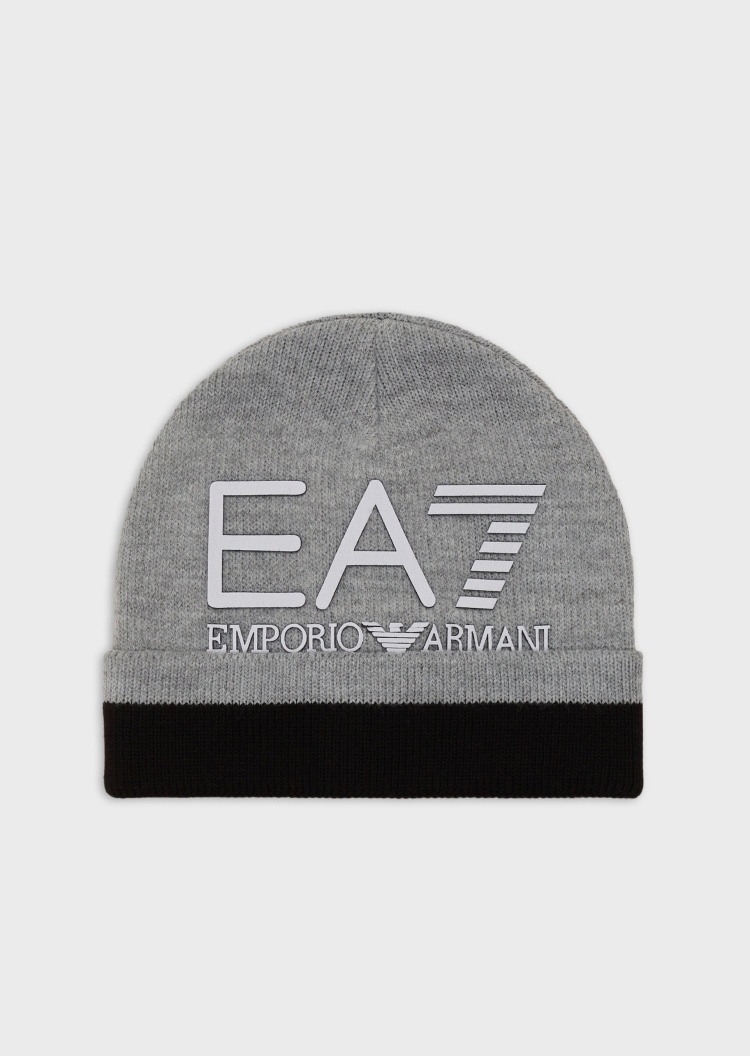 EA7 经典保暖针织帽