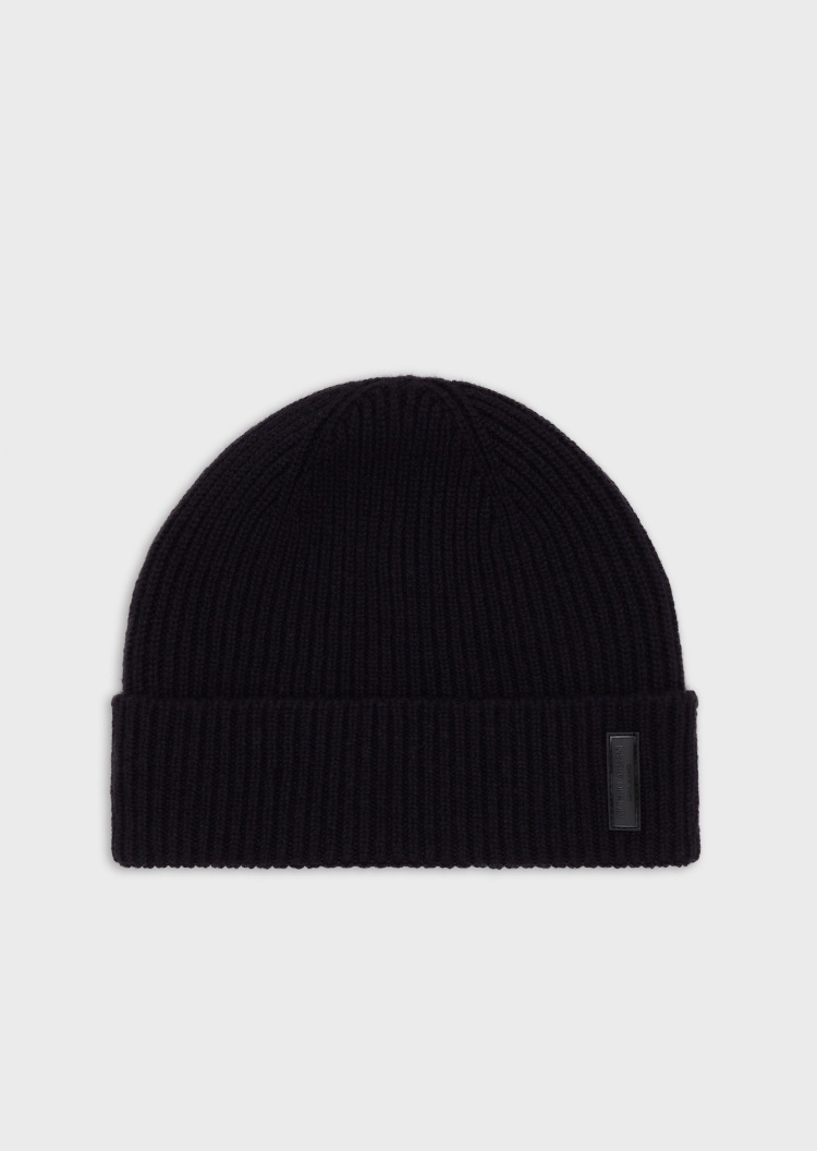 Giorgio Armani 罗纹山羊绒针织帽