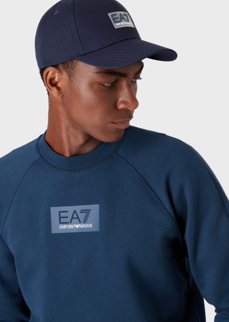 EA7 圆领棉质运动卫衣