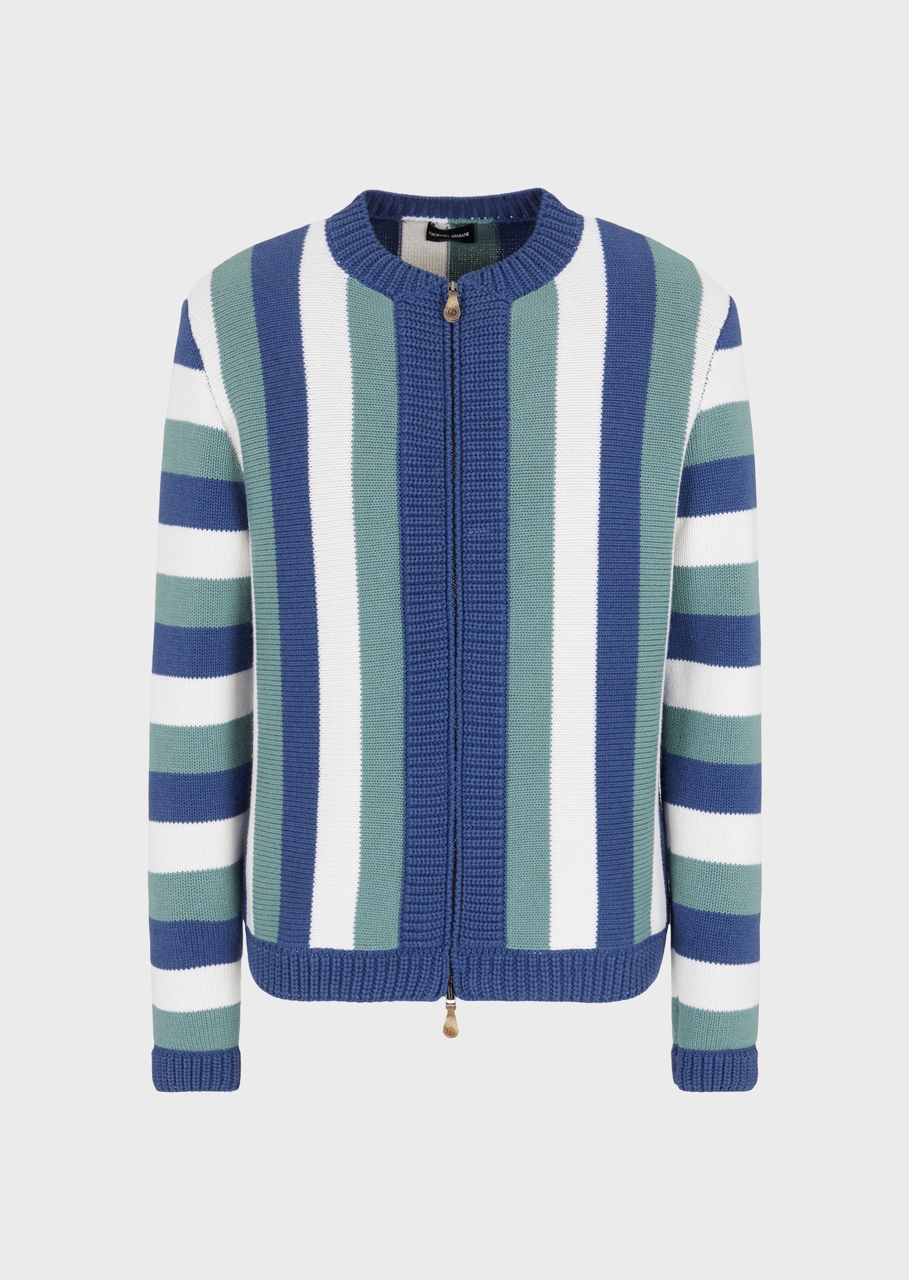 Giorgio Armani 撞色设计感羊毛开衫