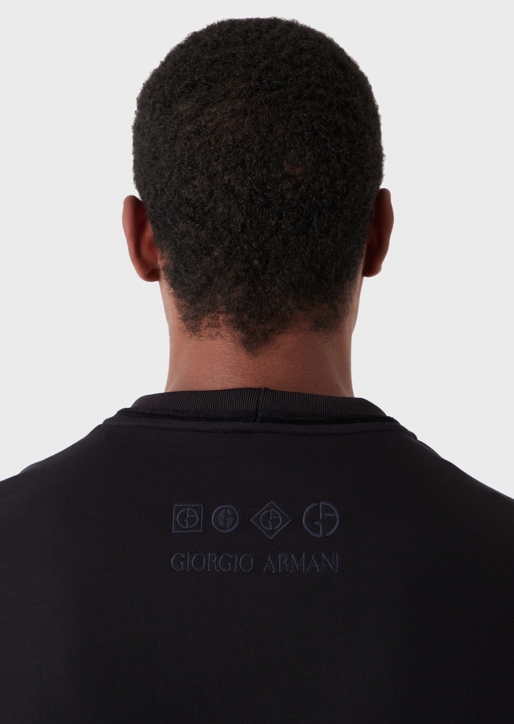 Giorgio Armani 通体印花圆领卫衣
