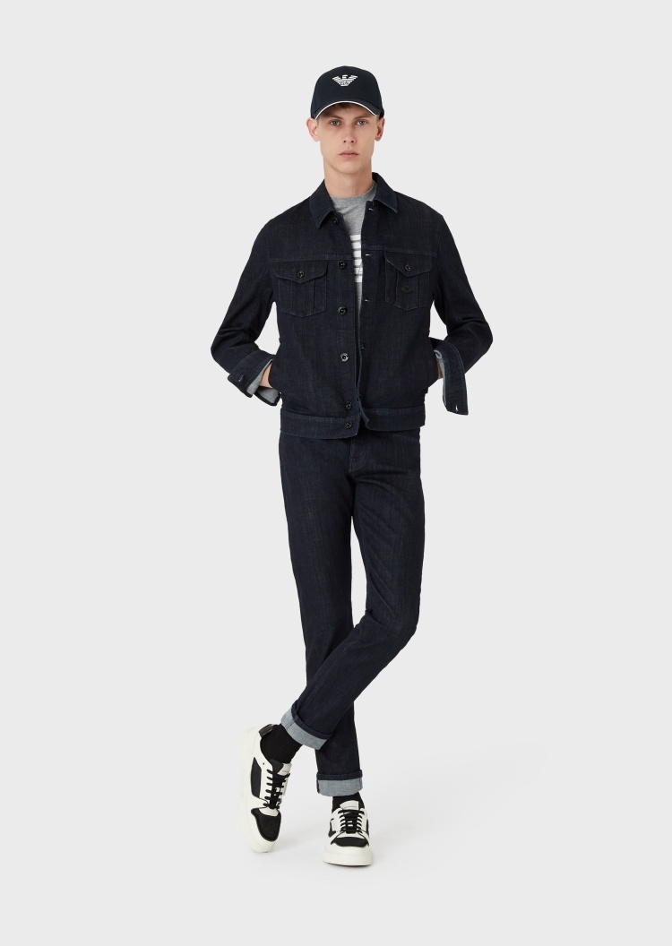 Emporio Armani 潮流牛仔夹克外套