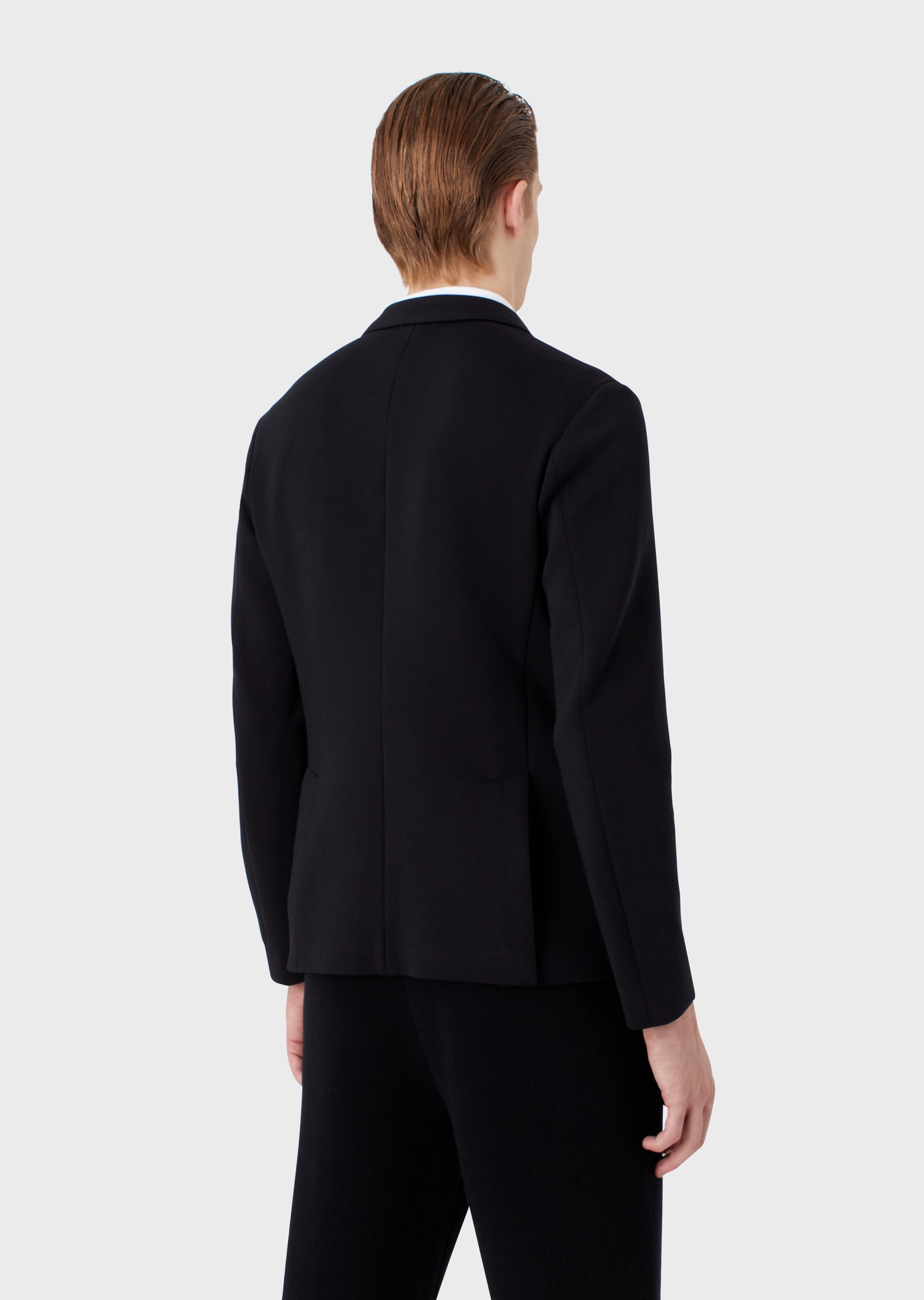 Emporio Armani 简约平驳领休闲西服
