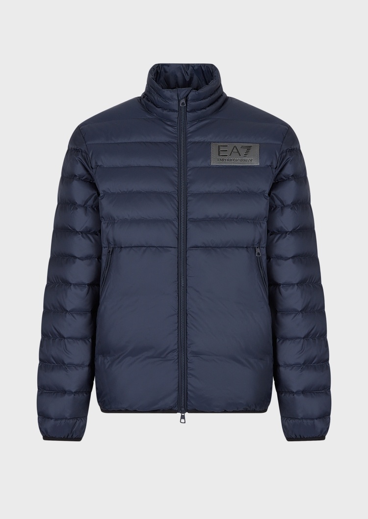 EA7 立领衍缝保暖羽绒服