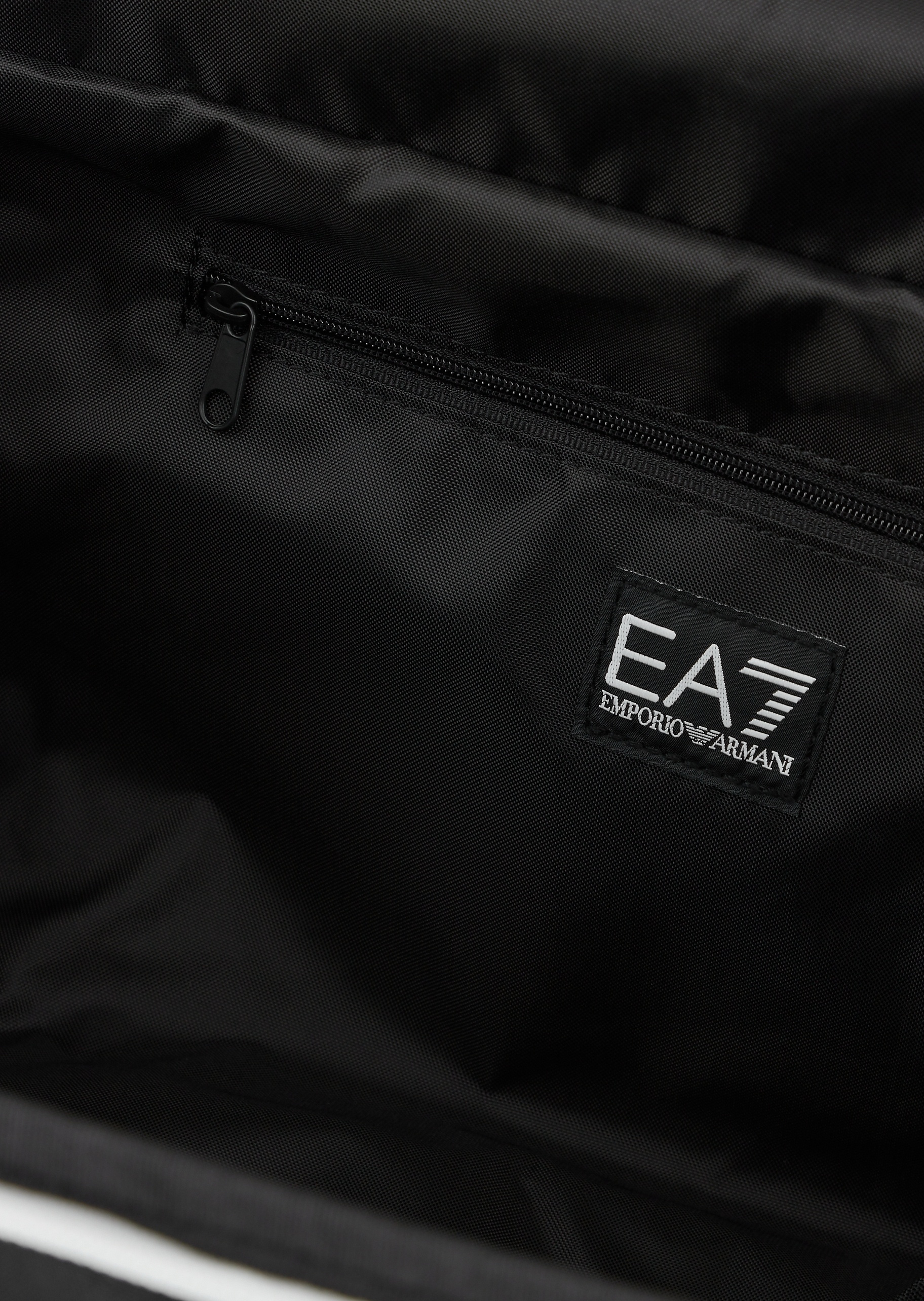 EA7 印花拉链百搭背提包