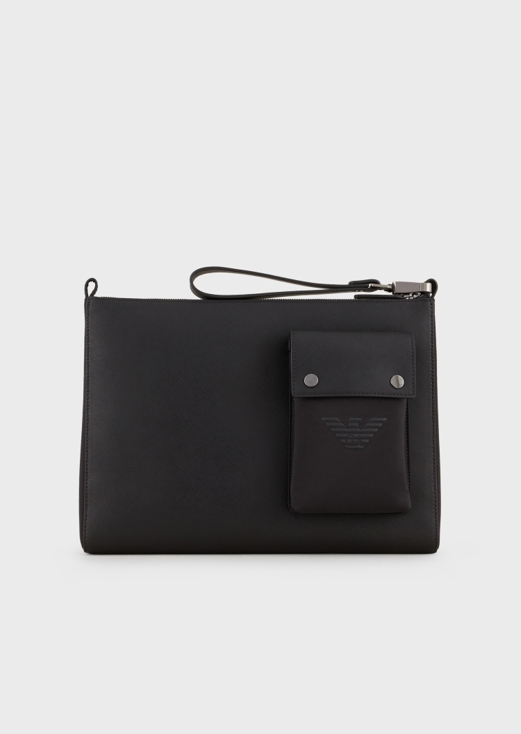 Emporio Armani 经典简约拉链手拿包