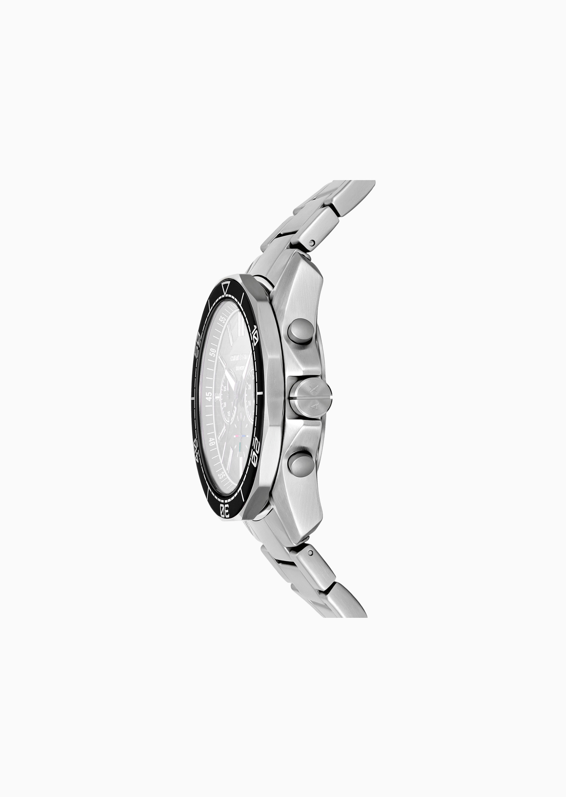 ARMANI EXCHANGE 男士功能表盘素色钢带时尚石英腕表