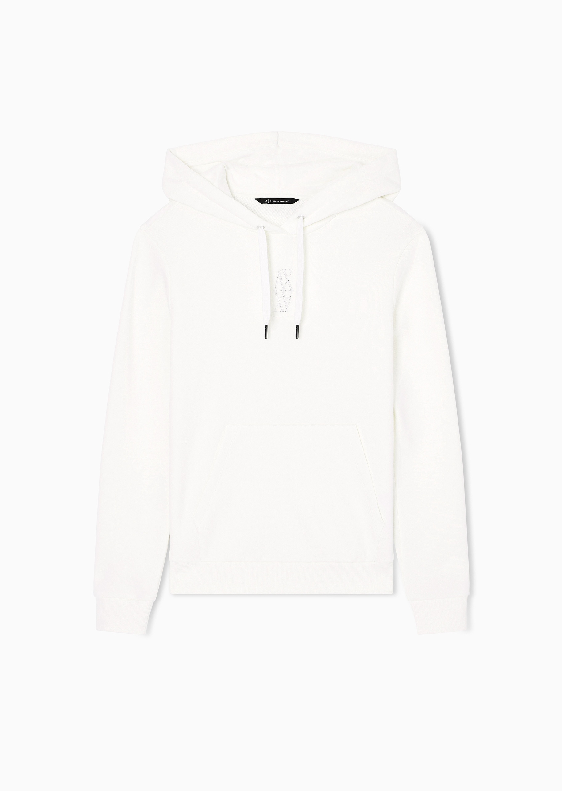 ARMANI EXCHANGE 女士重磅连帽套头合身水钻运动风卫衣