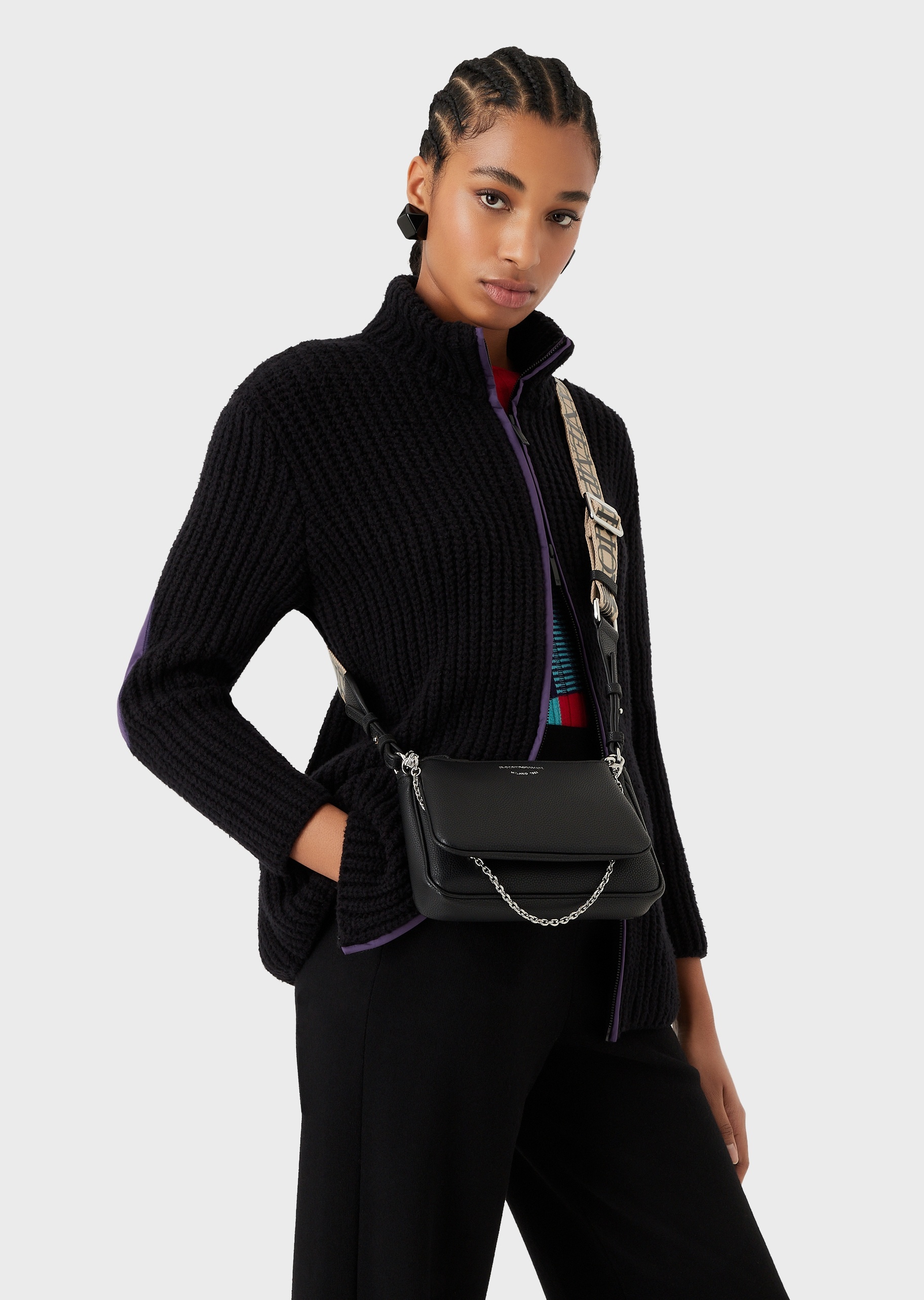Emporio Armani 鹿皮纹印花迷你包