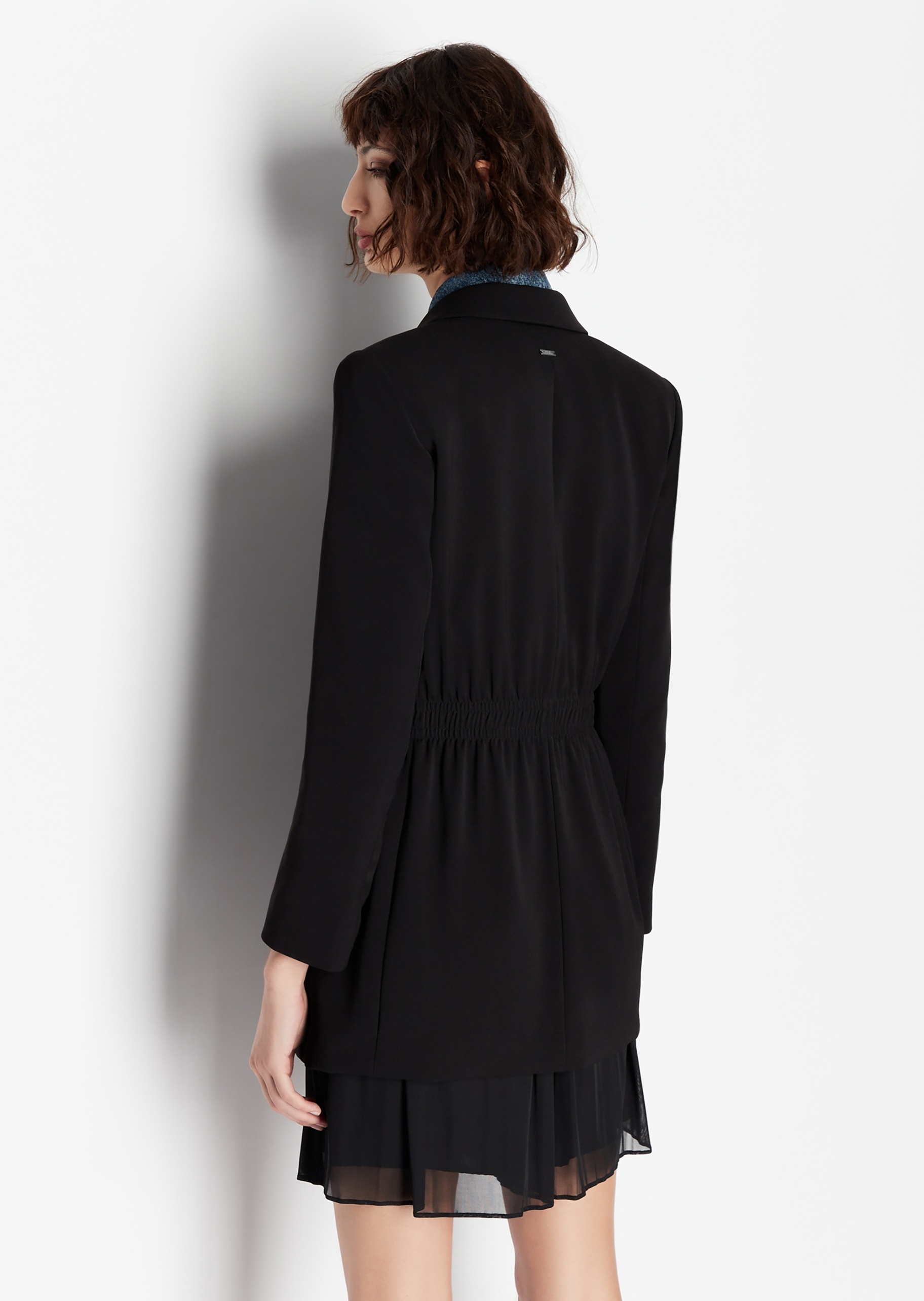 ARMANI EXCHANGE 女士双排扣收腰西装外套