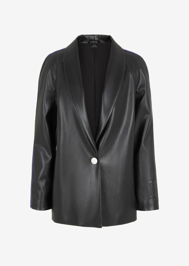 ARMANI EXCHANGE 女士青果领单粒扣西装外套